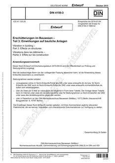 DIN 4150-3 – DRAFT